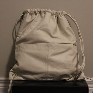 Vince Camuto Leather and Suede Knapsack Bag